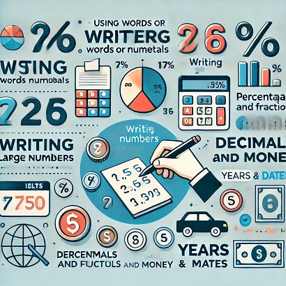 نحوه نوشتن اعداد در آزمون آیلتس